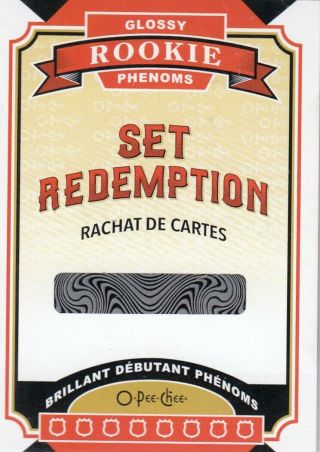 2020 - 21 O Pee Chee Glossy Rookie Phenoms Set Redemption No:grr - 1
