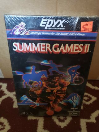 Summer Games 2 Vintage Ibm Pc 3.  5 Disk & Epyx Software 1985
