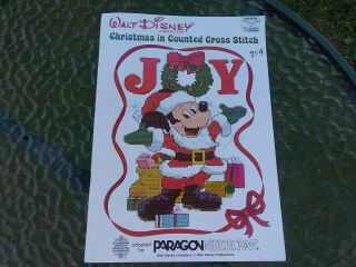 Vintage Walt Disney Characters Christmas In Counted Cross Stitch Charts Paragon