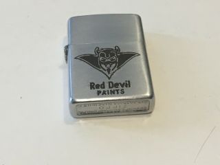 Zippo Lighter 1953 - 55 Advertising Red Devil Paints