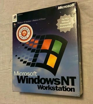Microsoft Windows Nt Workstation 4.  0 In Big Box Academic Price