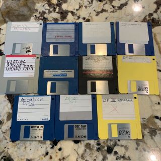 11 Commodore Amiga Floppy Disks Recycle/reuse Games Applications