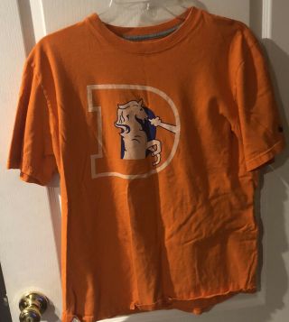 Nike Regular Fit Nfl Denver Broncos Vintage Logo T - Shirt,  Mens L,  Orange