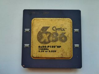 Cyrix 6x86 - P150,  6x86 - P150,  Gp,  120mhz,  Vintage Cpu,  Gold