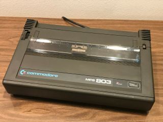 Commodore Mps 803 Dot Matrix Printer / Powers On,  Advances Paper,  As - Is
