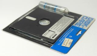 Vintage DISK CARE 5 1/4 Floppy Disk Head Cleaning Diskette Kit NOS 3