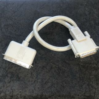 Apple Db25 To C50 Scsi Cable 18 " Vintage Macintosh 50 - Pin Centronics 590 - 0305 - B
