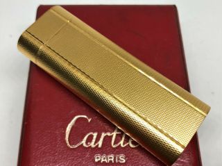 Auth Cartier K18 Gold - Plated Grain D 