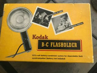 Vintage Kodak B - C Flasholder With Box