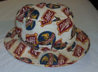 Vintage 1970s Schlitz Beer Crusher Hat Approx Size 6/7 Milwaukee Pabst