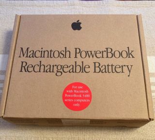 Vintage Apple Macintosh Powerbook 3400 Series Rechargeable Battery,  M5146ll/a