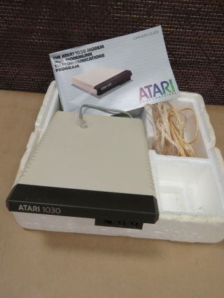 026 - Vintage Atari 1030 Modem With Guide