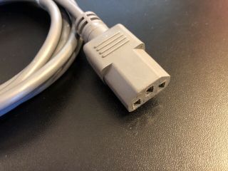 Apple PowerBook DARK GRAY ElectriCord Power Cable Cord Macintosh C13 Mac 3