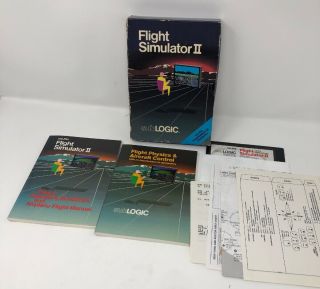 Sublogic Flight Simulator Ii For The Commodore 64 Computer - 100 Complete