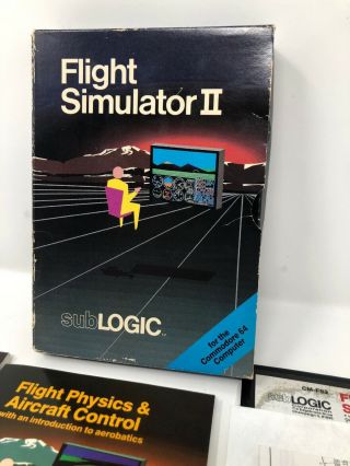 SubLogic Flight Simulator II for the Commodore 64 Computer - 100 Complete 2