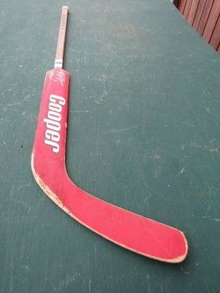 Vintage Wooden 41 " Long Hockey Stick Goalie Cooper