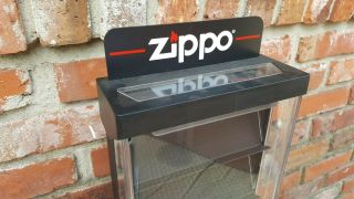 Zippo 15 Lighter Locking Store Counter Top Display Case Showcase w/ Keys 3
