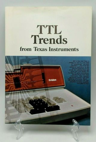Texas Instruments Ttl / Friden Calculator 1968 Sales Brochure