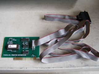 Parallel Printer Interface Card With Cable For The Apple //,  //e