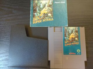 Pitfall Nintendo Nes Vintage Video Game Cartridge W/booklet