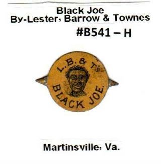 Black Joe Rare Black Americana Vintage Tin Lithographed Tobacco Tag B541 - H