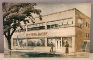 Vintage Lithograph Postcard Central Dairy Jefferson City Missouri Mo