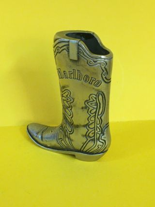 Small Rare Marlboro Cigarette Lighter Case For Bic Cowboy Boot Collectible