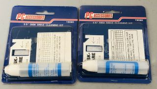 (2) Pc Accessories 3.  5” Disk Drive Cleaning Kit 19080