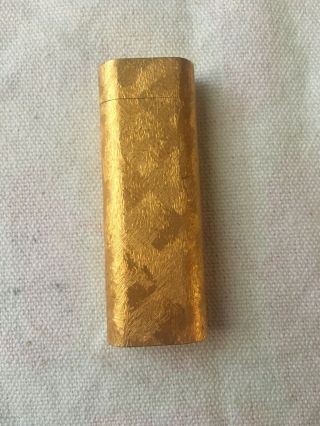 Authentic Cartier Gold - Plated Oval Lighter