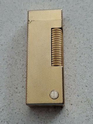 Vintage Dunhill Rollagas Lighter Gold Plated Swiss Made