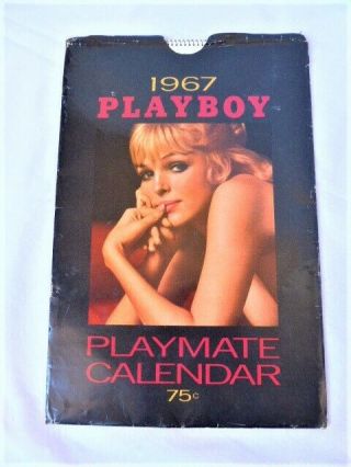 Vintage 1966/1967 Playboy Playmate Wall Calendar W/ Envelope