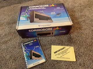 Commodore 64 Computer - Box With Manuals Box Only