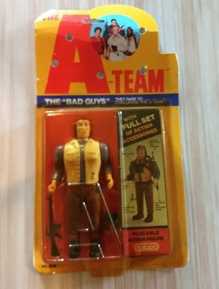 1983 Galoob A - Team Action Figure Vintage The Bad Guys Rattler The Street Fighter