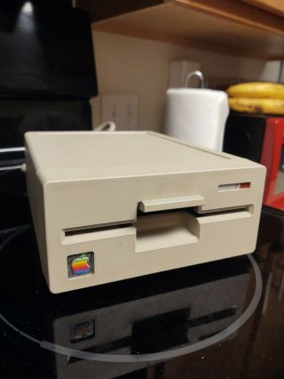 Vintage Apple A9m0107 5.  25 Drive - 5 1/4” External Floppy Drive Not