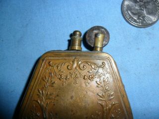 A Vintage Brass Wwi Or Wwii Era Five Sided Cigarette Lighter