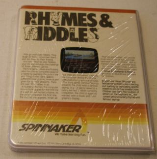 Rhymes & Riddles by Spinnaker Software for Atari 400/800 - 2