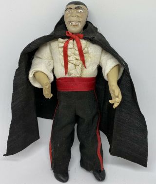 Rare Vintage Vampire Dracula Doll Hand Made Horror Monster Creepy Tlc