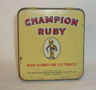 Champion Ruby - Ready Rubbed Fine Cut - Tobacco Tin - 1oz