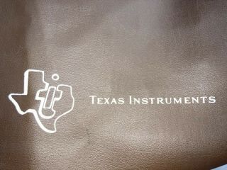 Texas Instruments Ti - 99/4a Computer Brown “leather” Vinyl Dust Cover Protector