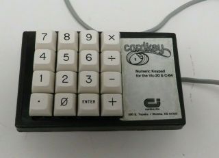 Cardco Inc.  Cardkey Numeric Keypad Commodore Vic - 20 & C - 64 Not