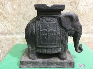 Nguyen Thanh Le Bronze Ashtray Elephant Sculpture Statue Signed 2