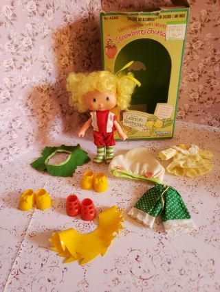 Vintage Strawberry Shortcake Lemon Meringue Doll And Extra Accessories