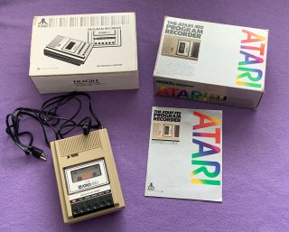 The Atari 410 Program Recorder Complete In The Boxes With Owner’s Guide