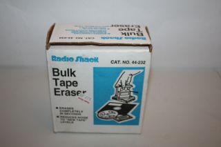 Vintage 1996 Radio Shack Magnetic Bulk Tape Eraser Cat.  44 - 232 Euc