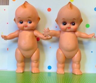 Vintage Nude Kewpie Dolls 15 " Made In Taiwan Set Of 2