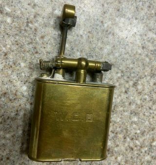 Vintage Dunhill Unique Lift Arm Lighter - Us Pat.  No.  1022140 Switzerland