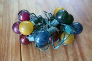 Vintage Party Glass Globe Multi Colored Party Lights