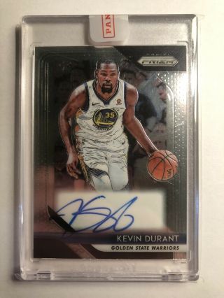 2018 - 19 Kevin Durant Panini Prizm Auto.  Golden State Warriors