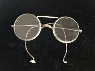 Vintage Willson Safety Glasses Usa 1939,  Inscribed Lenses Steampunk Motorcycle