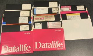10 Floppy Disks Software For Apple Ii Plus Iie 2 Vintage Computer Games